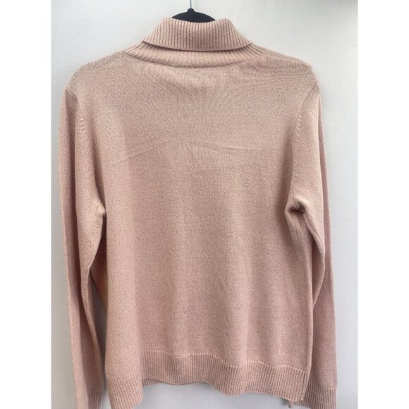 BEBE Women's Sexy Pink Cold Shoulder Sweater Sz XL - Picture 8 of 10